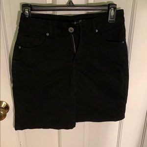 black mini/midi denim skirt from boohoo!